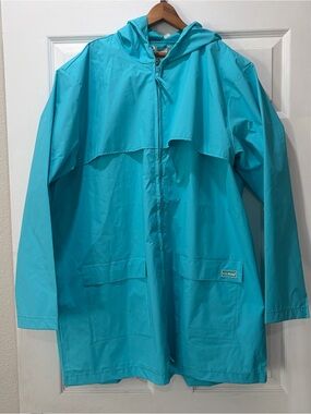 L.L.Bean Bright Teal Waterproof Jacket